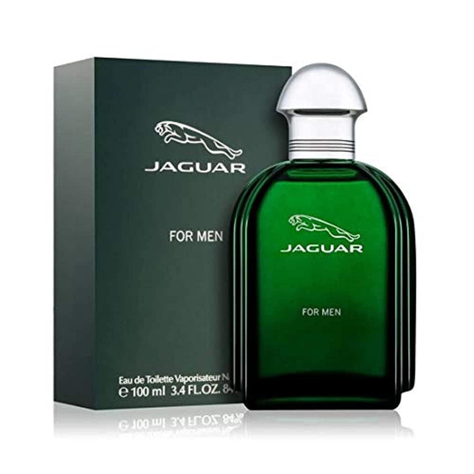 Jaguar by Jaguar for Men bottle-front view, lasting aroma for daily wear.
