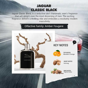 Jaguar Classic Black bottle close-up showing premium finish