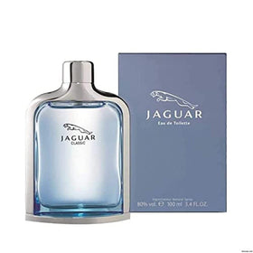 Jaguar Classic Blue bottle front view for daily wear and confident evenings