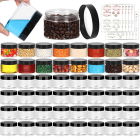 Jaisie.W 4oz travel jar with clear lid, ideal for on-the-go creams.