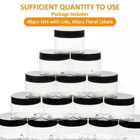 Jaisie.W clear plastic jar closeup highlights durable material and tight seal.