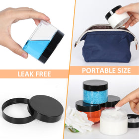 Jaisie.W leakproof seal jar with foam liner keeps products secure during travel.