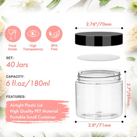 Jaisie.W compact 6 oz travel containers fit in small bags