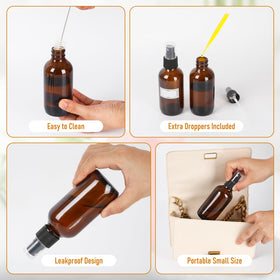 Jaisie.W travel-friendly 4oz spray bottle fits purses and carry-ons