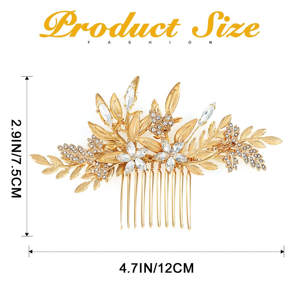 JAKAWIN Leaf design hair clip closeup highlighting craftsmanship and versatility.