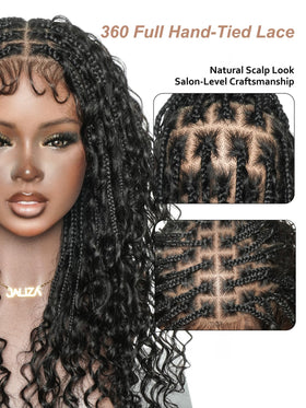 JALIZA baby hairs and human hair blend create a natural hairline
