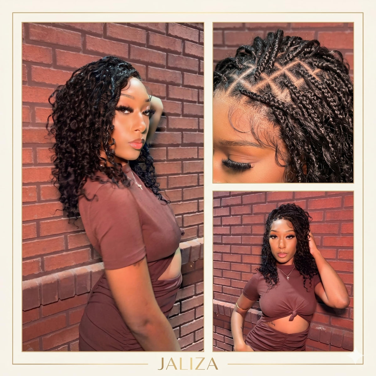 JALIZA knotless braids back density adds luxe finish