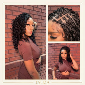 JALIZA knotless braids back density adds luxe finish