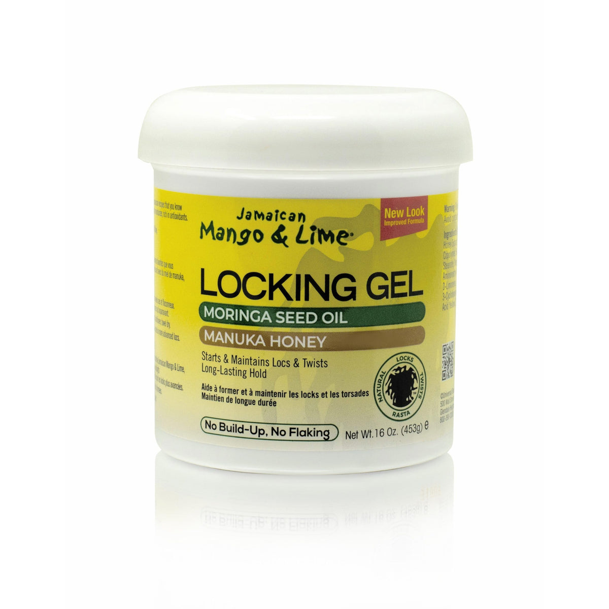 Jamaican Mango & Lime locking gel bottle offering long-lasting hold for twists.