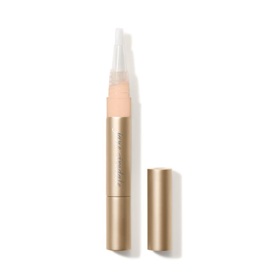 Jane Iredale Active Light Under-Eye Concealer in Light Peach for soft-focus brightness and reducing puffiness