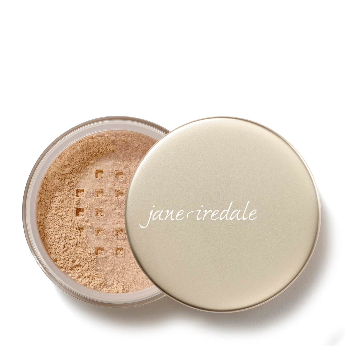 Jane Iredale Amazing Matte loose finish powder provides a shine-free complexion with long wear.