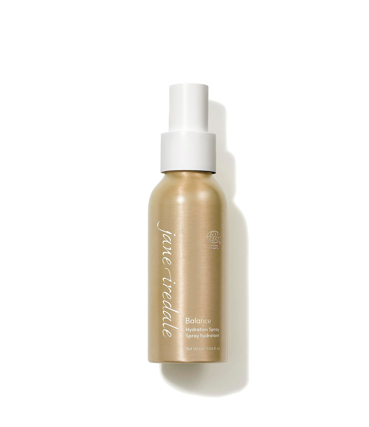 Jane Iredale Balance Hydration Spray bottle for a refreshing, balanced complexion.