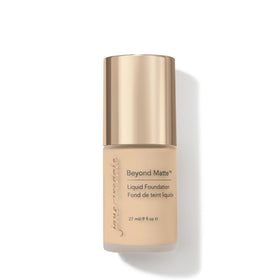 Jane Iredale Beyond Matte bottle with pump for precise, long-wearing coverage.