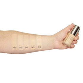 Clean packaging from Jane Iredale supports daily makeup routine.