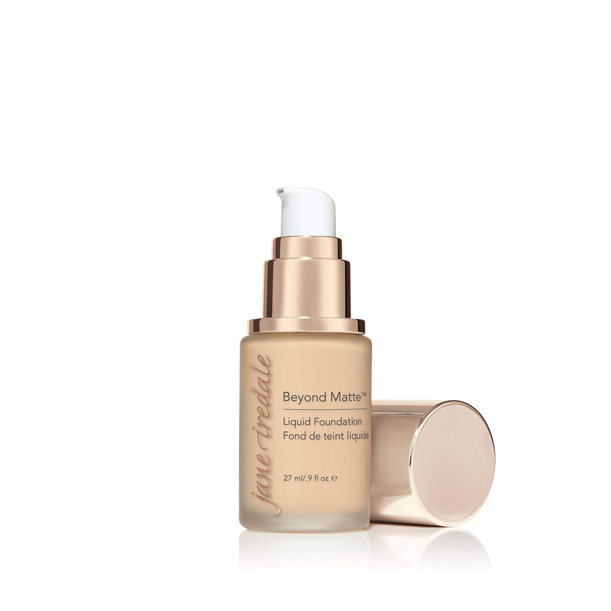 Beyond Matte foundation being dispensed to show even application.