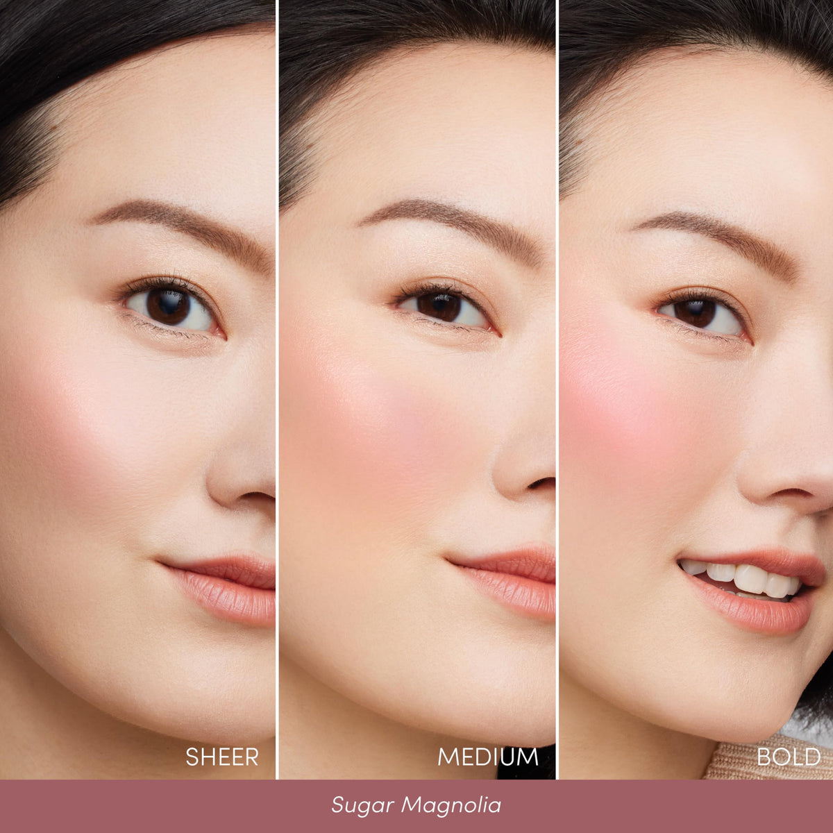 Jane Iredale ColorLuxe Liquid Blush lightweight texture on skin.