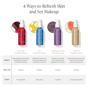Jane Iredale D2O Hydration Spray provides a calming vegan skin ritual.