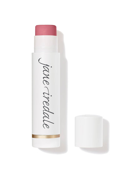 jane iredale Drink Lip Balm Flirt in retractable tube provides hydrating protection for dry lips
