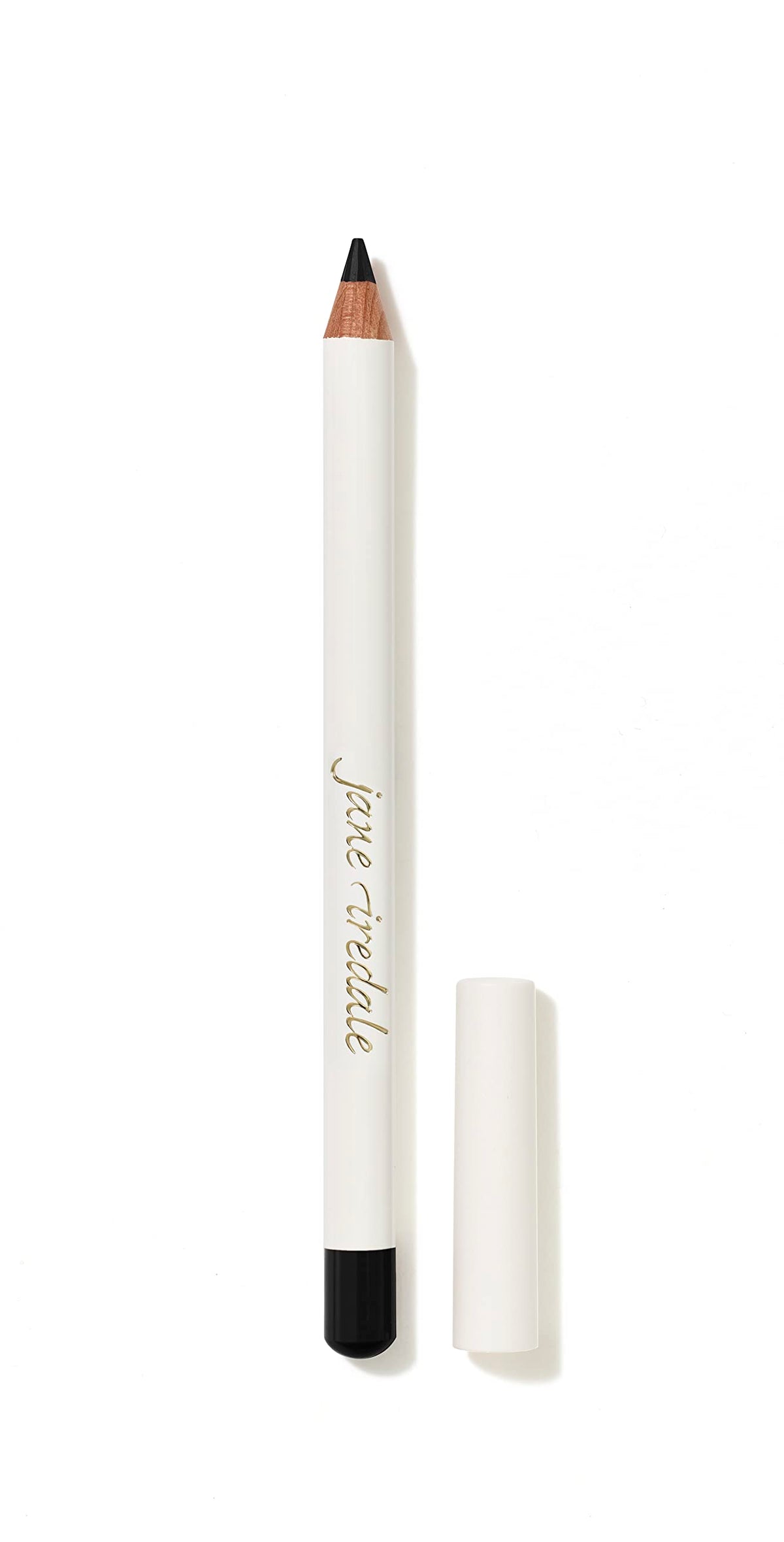 jane iredale Eye Pencil Basic Black close-up, smooth glide for comfortable all-day definition.