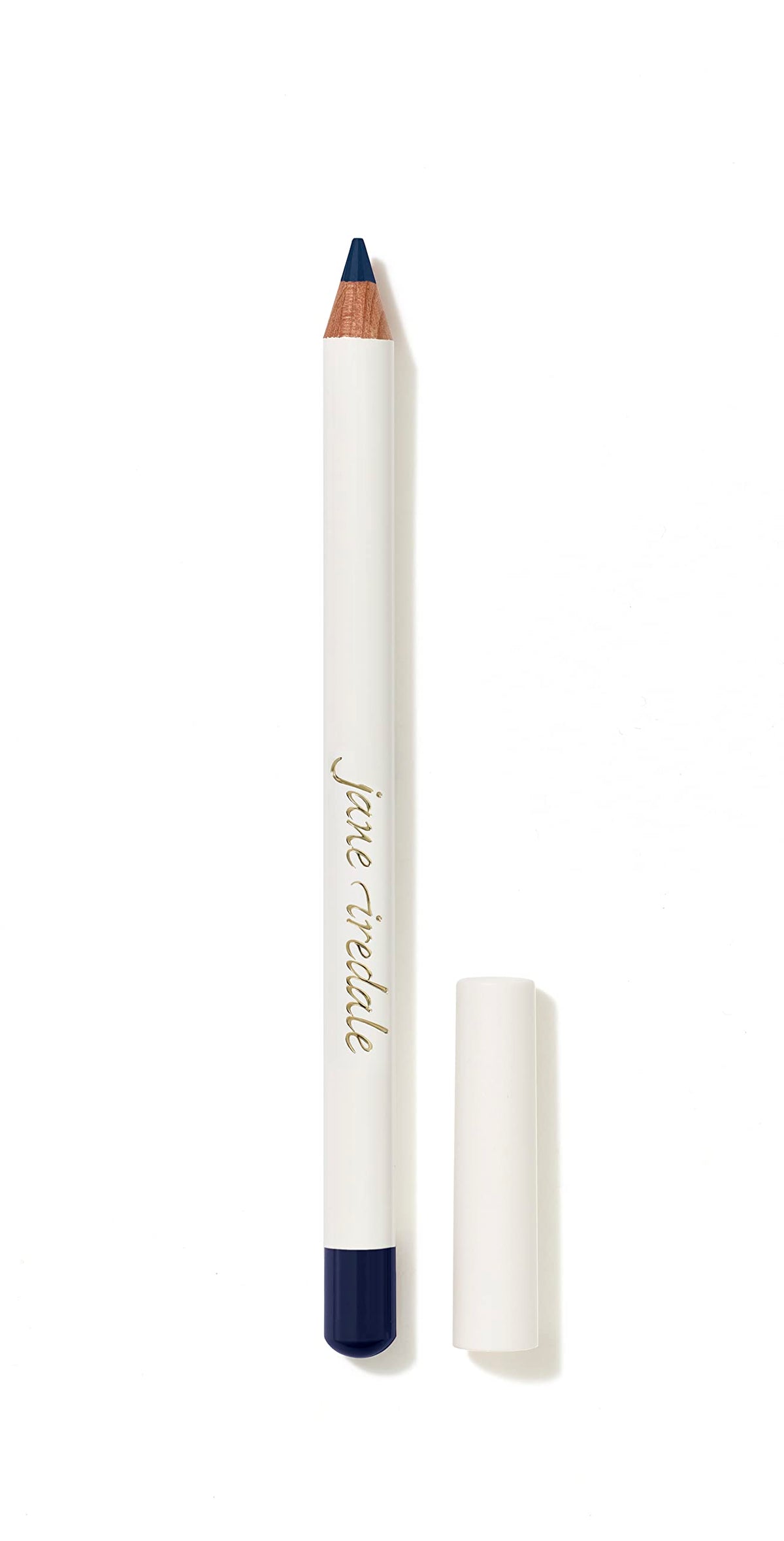 Jane Iredale Eye Pencil Midnight Blue glides smoothly for waterline definition.