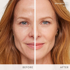 jane iredale Glow Time Bronzer Stick applied to cheekbones for contour