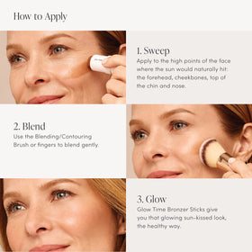 jane iredale Glow Time Bronzer Stick along jawline for definition