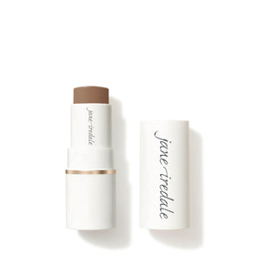 jane iredale Glow Time Bronzer Stick packaging close-up for quick sun-kissed prep