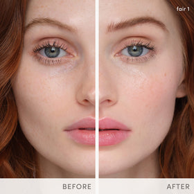 Jane Iredale HydroPure Tinted Serum on skin with dewy finish