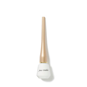 Jane Iredale Liquid Eyeliner Black close-up shows rich pigment and precise definition.