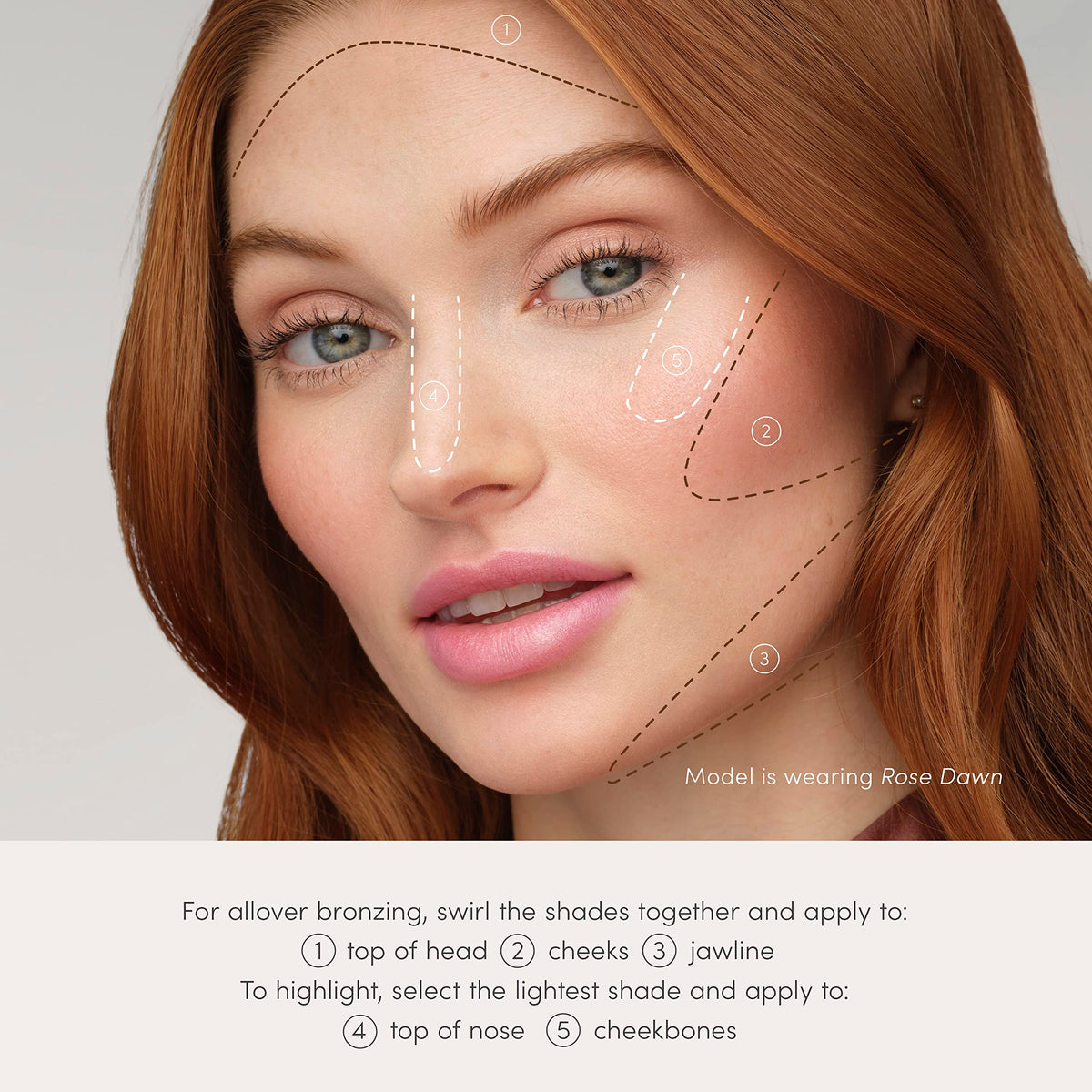 Cheekbone highlighter shade from Jane Iredale PureBronze for luminous definition