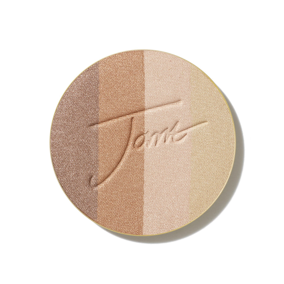Jane Iredale PureBronze shimmer bronzer refill closeup for a radiant, buildable glow.