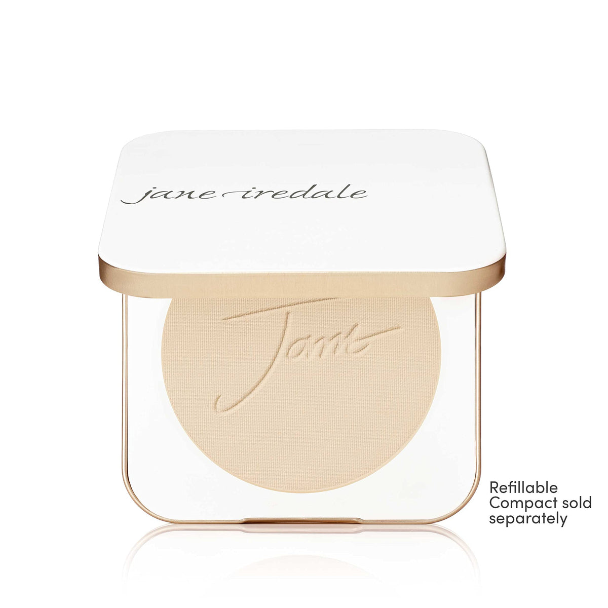 Jane Iredale PurePressed Base SPF 20 provides broad spectrum protection for everyday makeup.