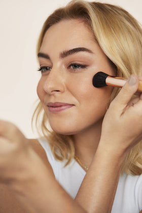 Jane Iredale PurePressed Blush shade swipes blend like cream for buildable color.