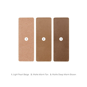 jane iredale PurePressed Eye Shadow Triple Cognac creamy formula nourishes lids for subtle depth.