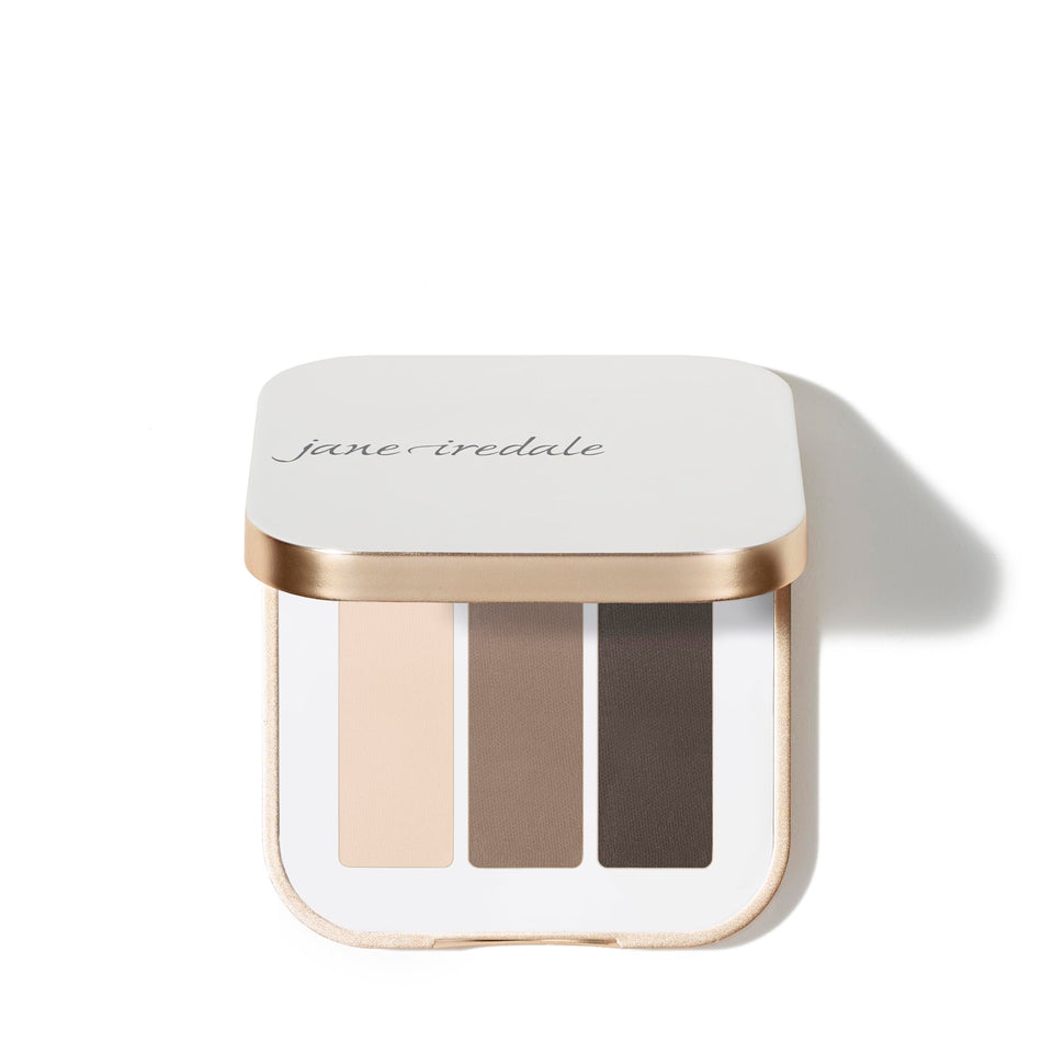 Jane Iredale PurePressed Riverstone palette swatch shows rich color.