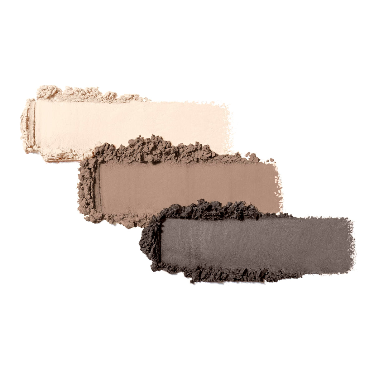 Jane Iredale PurePressed Riverstone swatches demonstrate rich color payoff.