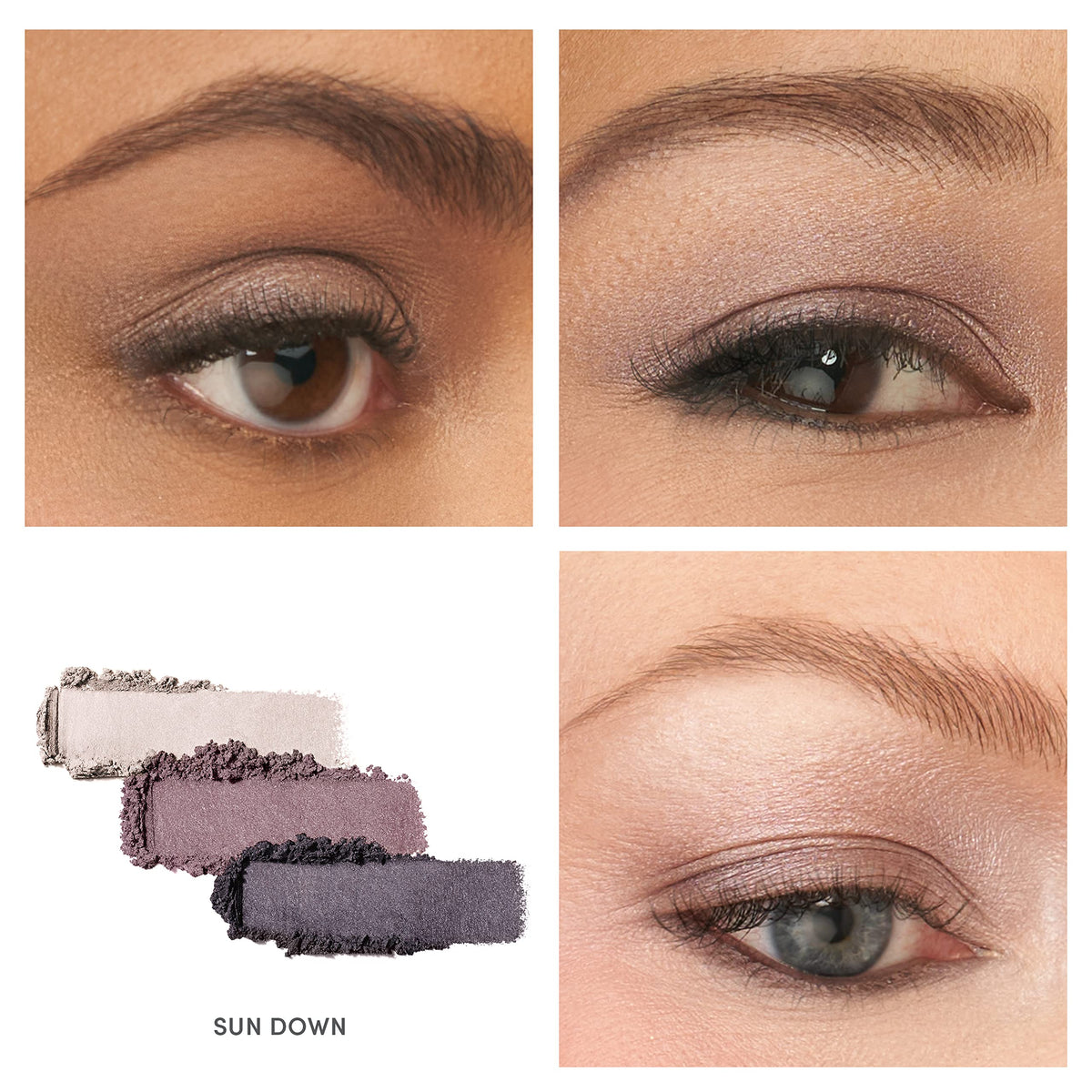 Close-up texture of Jane Iredale Sundown with finely milled mineral pigments.