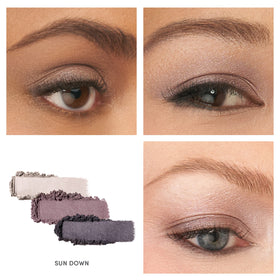 Close-up texture of Jane Iredale Sundown with finely milled mineral pigments.