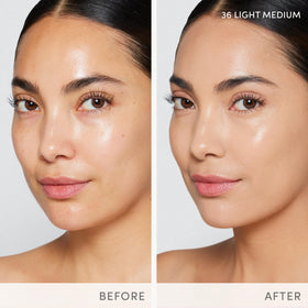 Jane Iredale Skintuion buildable coverage on skin; natural look.