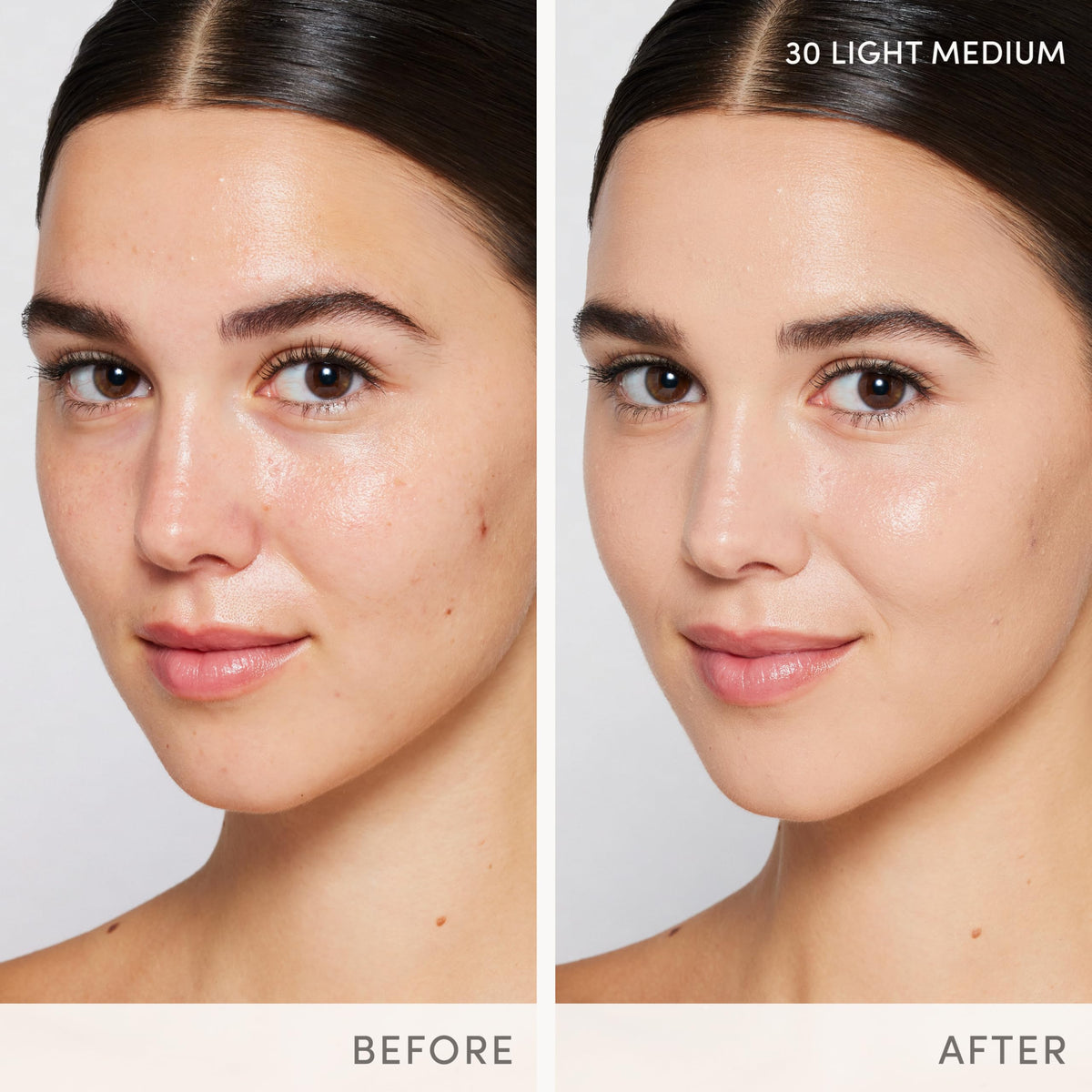 Jane Iredale Skintuion SPF 30 packaging box highlighting natural finish and shade range