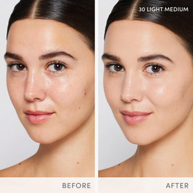 Jane Iredale Skintuion SPF 30 packaging box highlighting natural finish and shade range