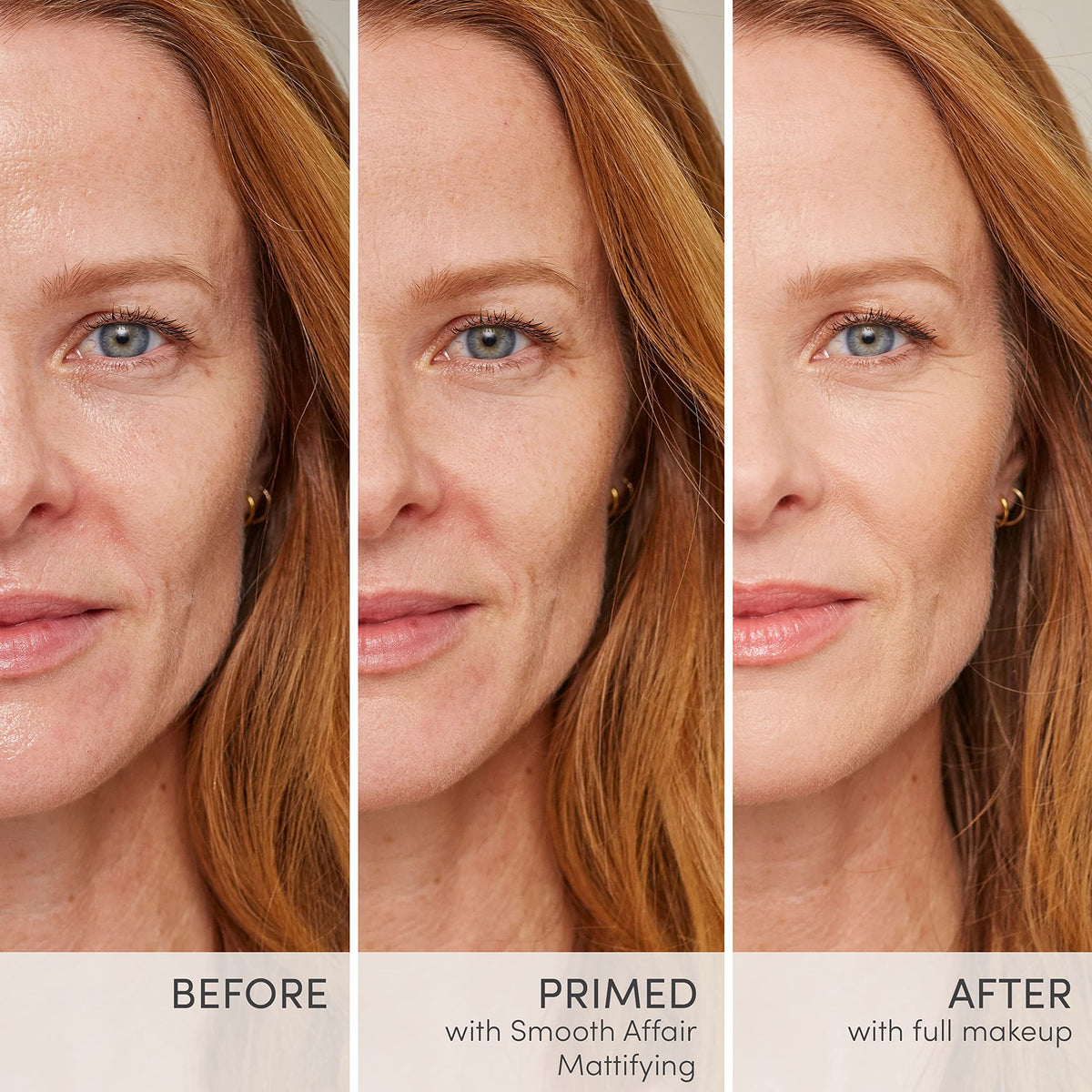 Jane Iredale Smooth Affair Mattifying Primer pump-application demonstrating easy prep.