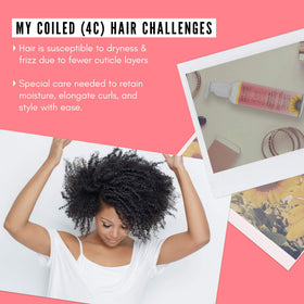 Mango butter ingredient in Untangle Me provides rich moisture for curls.