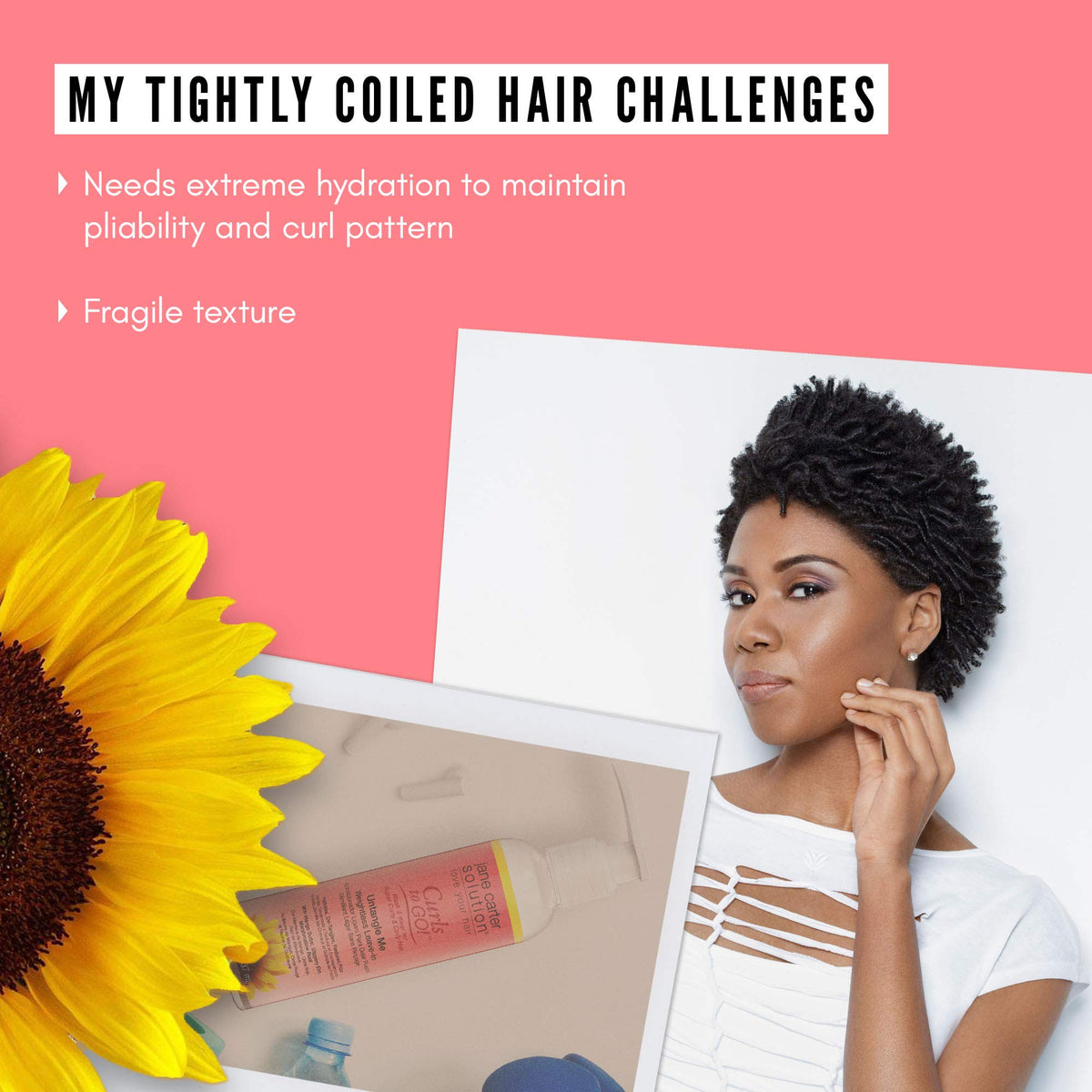 Slippery elm ingredient in Untangle Me aids smooth detangling and glide.