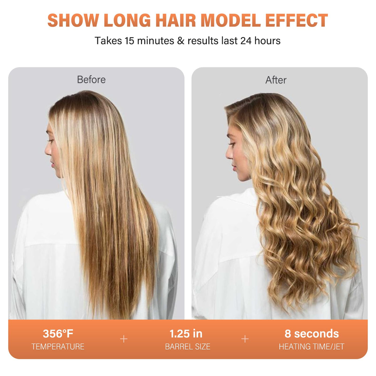 Janelove barrels collection 0.35-1.25 inch demonstrates versatile curl options
