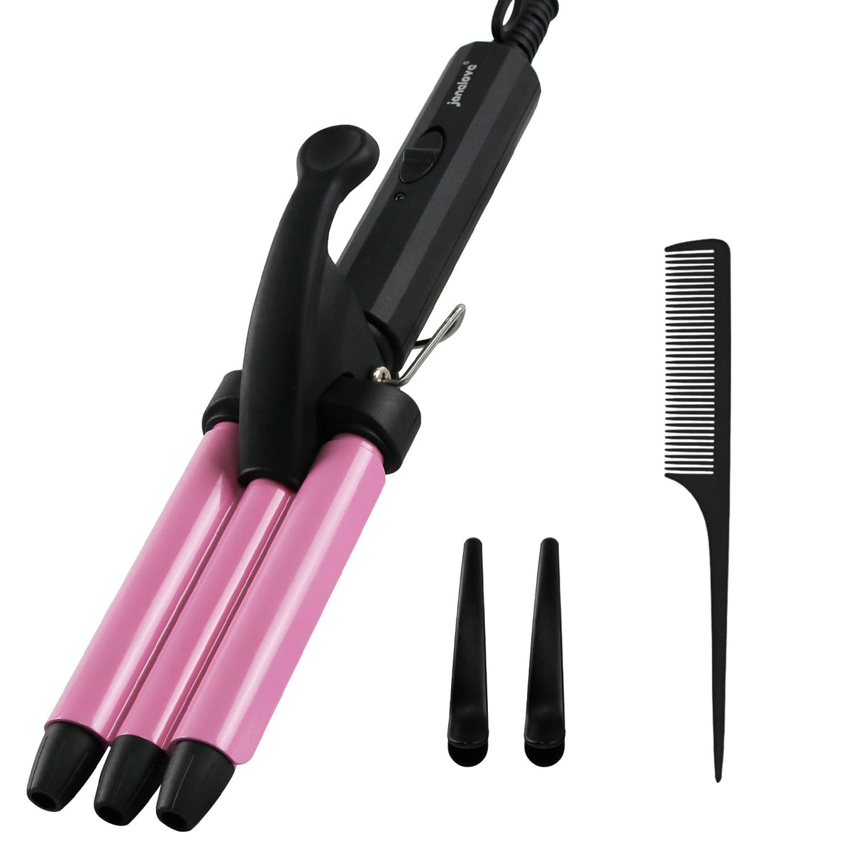 Janelove mini hair crimper with a compact design for quick travel styling.