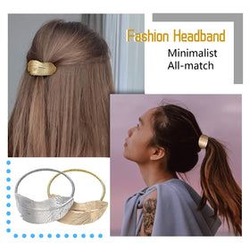 Close-up of rhinestone glitter ponytail holder showing sparkle and secure grip.