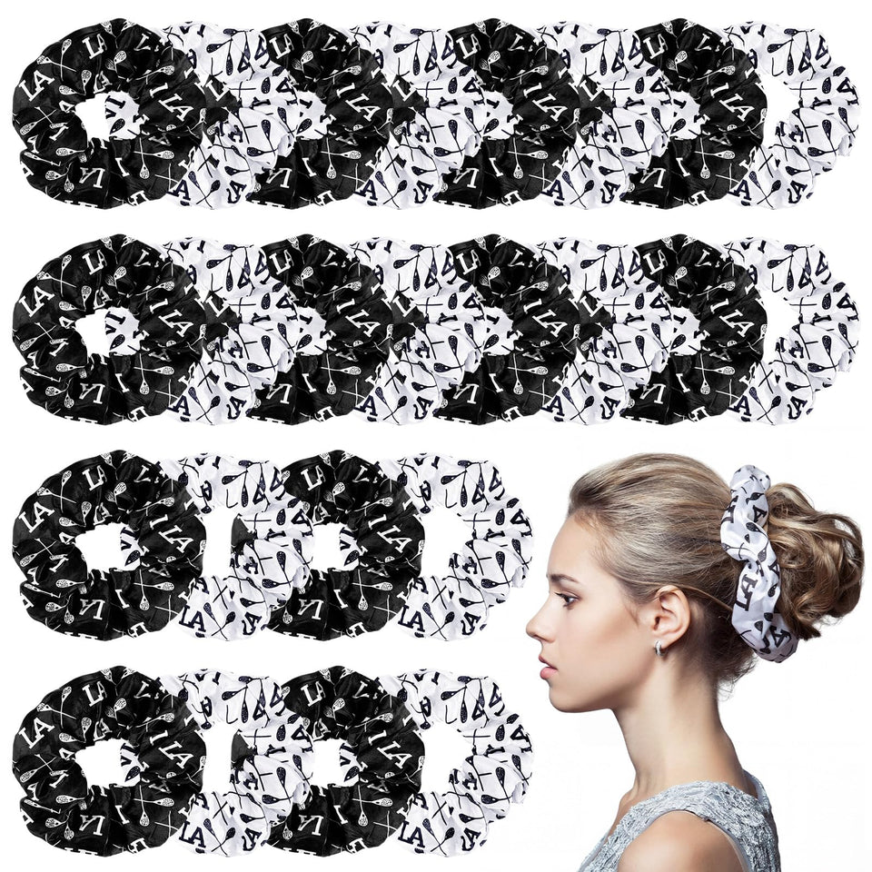 Janinka lacrosse scrunchies pack 24 for versatile daily wear and sharing