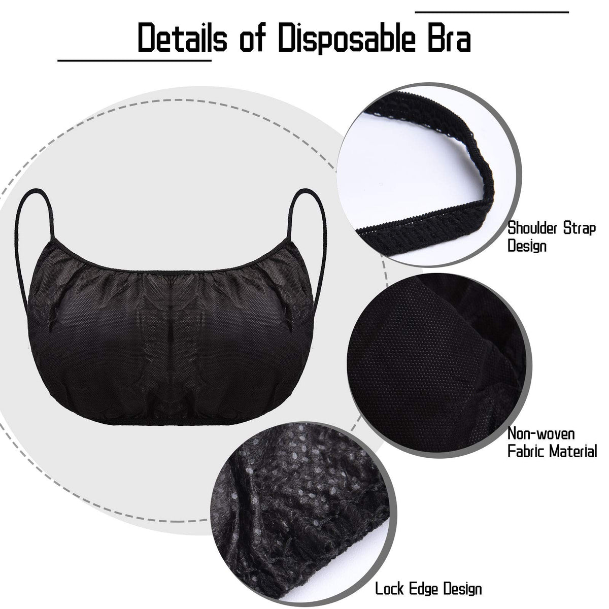 Soft nonwoven material delivers lightweight comfort during tanning or spa care.