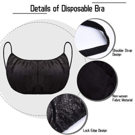 Soft nonwoven material delivers lightweight comfort during tanning or spa care.